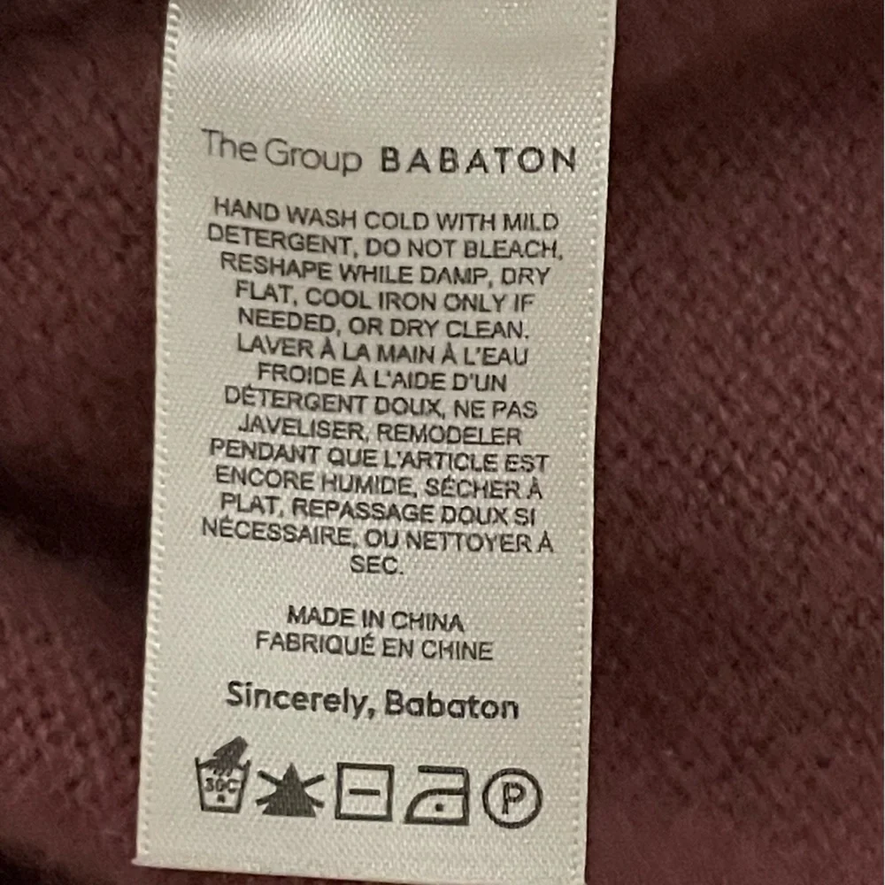 Aritzia The Group by Babaton Plateau Lux Cashmere Hoodie in Mauve Pink. Size M - Picture 5 of 6